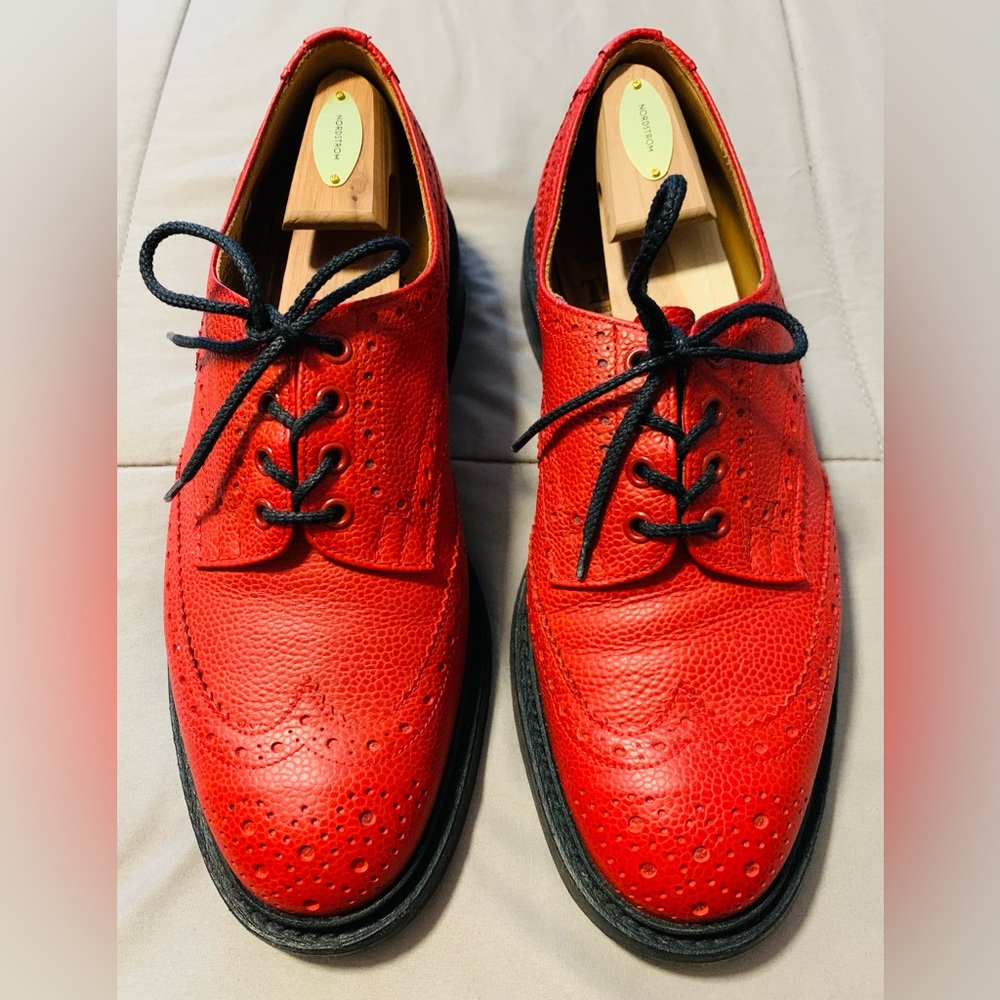 Trickers Bourton Country Shoe in RED Grain • like new w/ box | 9.5 UK | 10.5 US